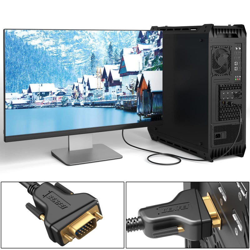 BENFEI VGA to VGA 6 Feet Cable with Ferrites - Image 5